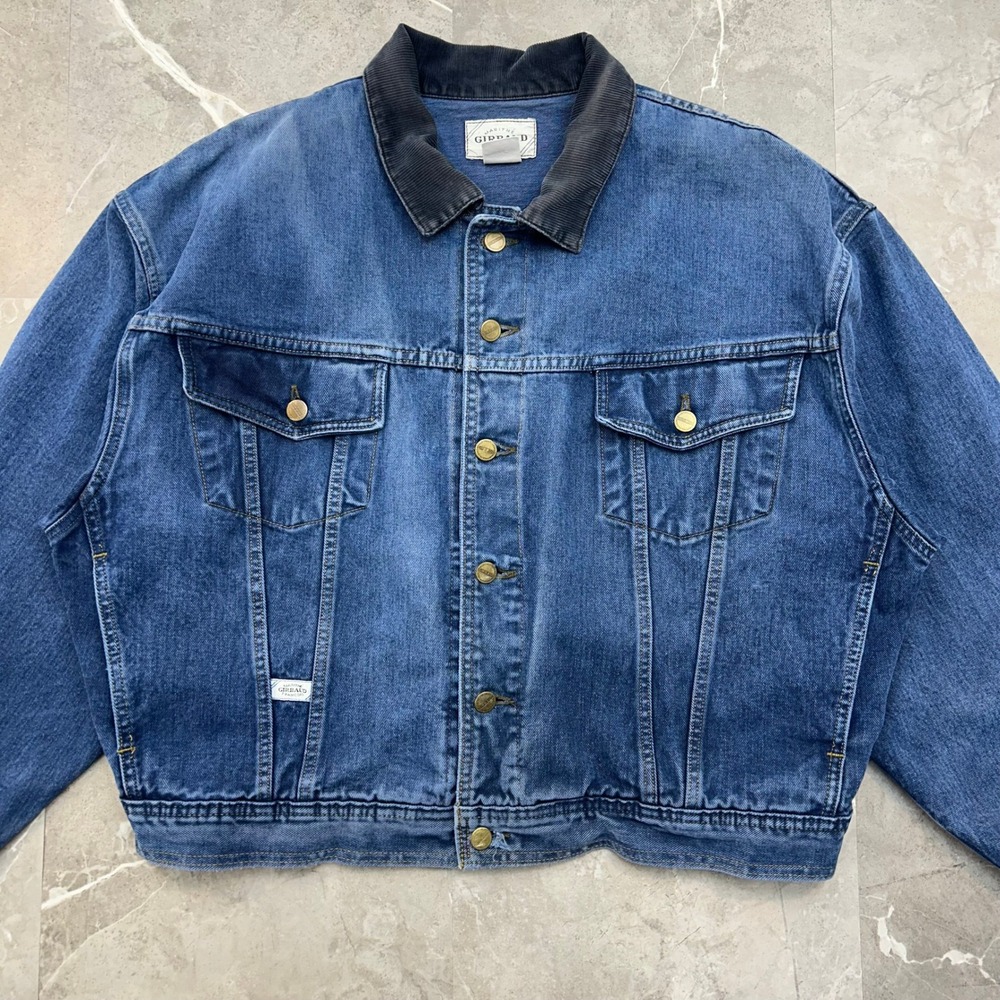 90s Vintage Marithe Francois Girbaud Denim Trucker Jacket Mens Medium Corduroy - Picture 9 of 12